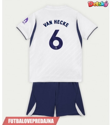 Lacne Dětský Futbalové dres Tottenham Hotspur Jan Paul van Hecke #6 2026-27 Krátky Rukáv - Domáci (+ trenírky)